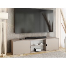 Atvērts TV galdiņš LUNO 3, Kašmirs/Melns